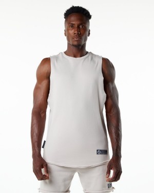 Stringers Alphalete Very Terry Cutoff Hombre Moonstone | REIMOB-973