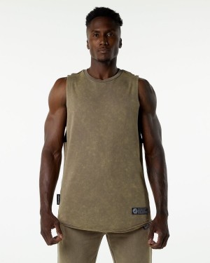 Stringers Alphalete Very Terry Cutoff Hombre Smokey Quartz | AQBKVS-593