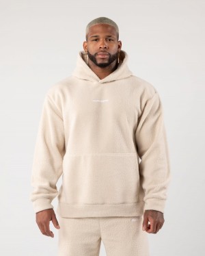 Sudadera con Capucha Alphalete King Hoodie Hombre Vanilla | FHGKUQ-398