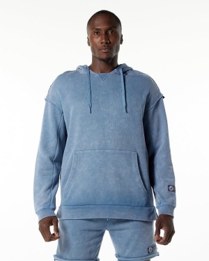 Sudadera con Capucha Alphalete Very Terry Hoodie Hombre Azules | BPSFNR-816