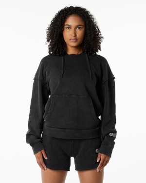 Sudadera con Capucha Alphalete Very Terry Hoodie Mujer Onyx | INSHWJ-827