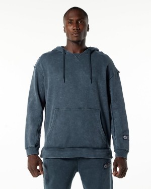 Sudadera con Capucha Alphalete Very Terry Hoodie Hombre Azules | AOKTIN-678