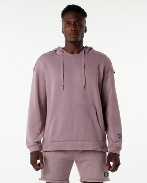 Sudadera con Capucha Alphalete Very Terry Hoodie Hombre Rosas | FQRJUV-759