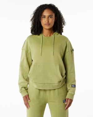 Sudadera con Capucha Alphalete Very Terry Hoodie Mujer Verde | WCEARB-569