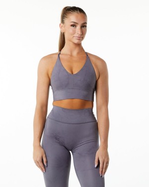 Sujetador Deportivo Alphalete Alphalux Wonder Bra Mujer Misty Lilac | TLCZMK-469