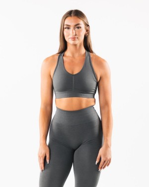 Sujetador Deportivo Alphalete Amplify Bra Mujer Smoke | XFRNMJ-961