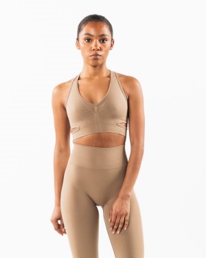 Sujetador Deportivo Alphalete Stratus Bra Mujer Chai | FTVIWO-701