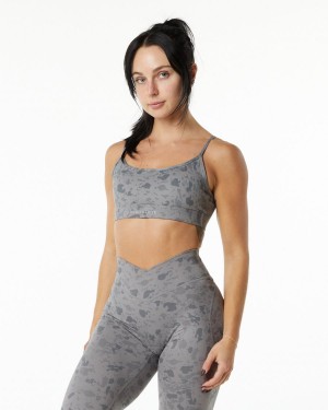 Sujetador Deportivo Alphalete Surface Limitless Bra Mujer Gris | HGVAWX-063