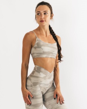 Sujetador Deportivo Alphalete Surface Limitless Bra Mujer Camuflaje | ELVJBP-164