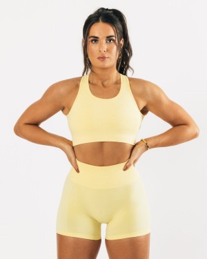 Sujetador Deportivo Alphalete Vault Bra Mujer Lemonade | XQRVAT-132