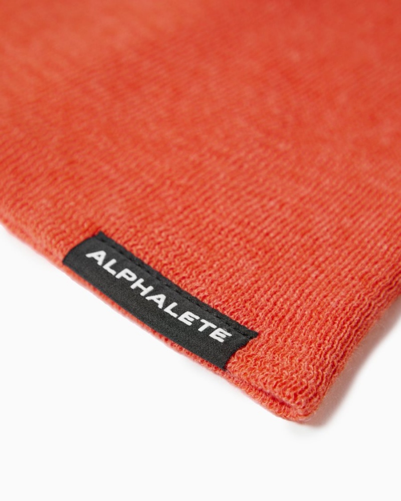 Accesorios Alphalete Essential Beanie Hombre Naranjas | VBCYNM-906