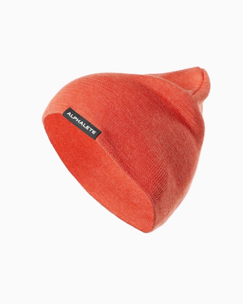 Accesorios Alphalete Essential Beanie Hombre Naranjas | VBCYNM-906