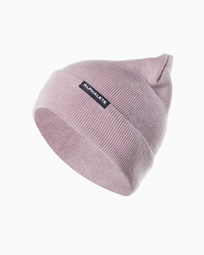 Accesorios Alphalete Essential Foldover Beanie Hombre Moradas | BFAHLP-398