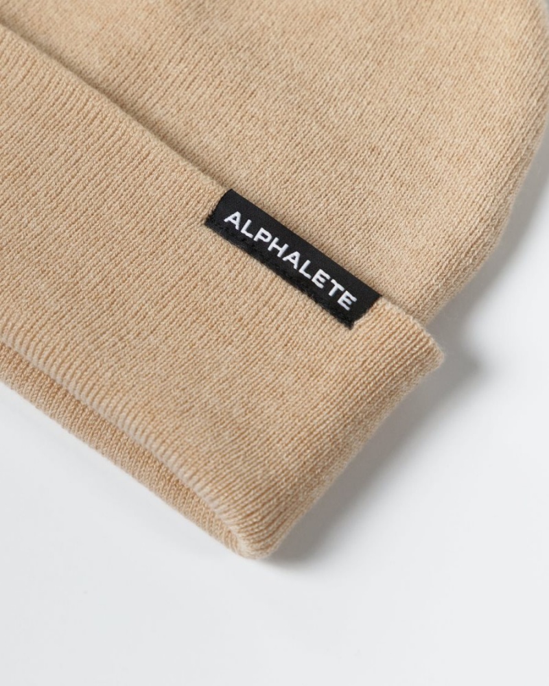 Accesorios Alphalete Essential Foldover Beanie Hombre Linen | FURLOY-574