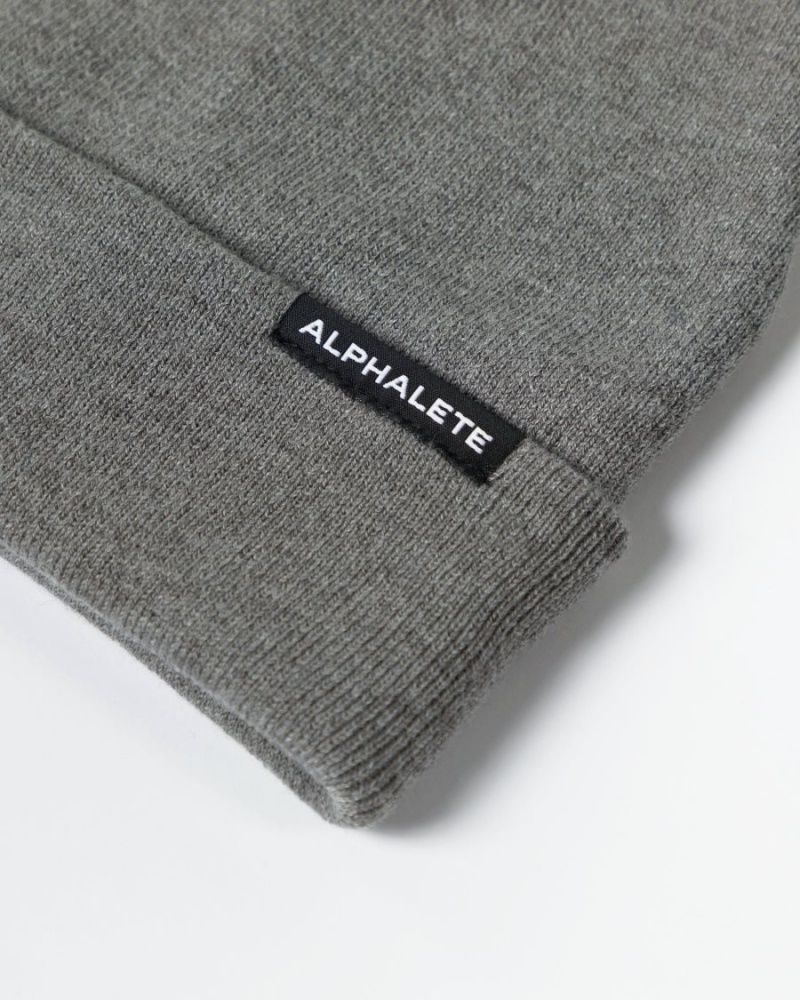 Accesorios Alphalete Essential Foldover Beanie Mujer Gris | JMZCPW-620