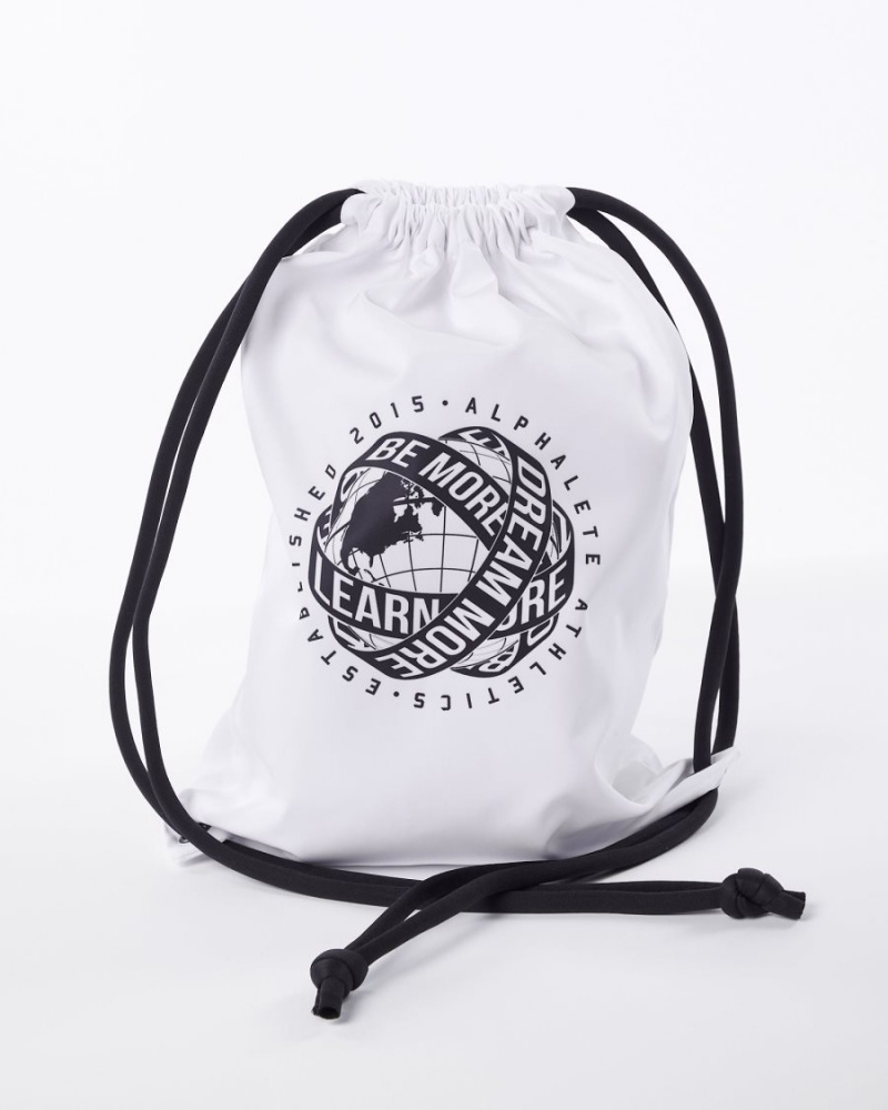 Accesorios Alphalete Global Impact Bag Hombre Blancas | LGKPQZ-201