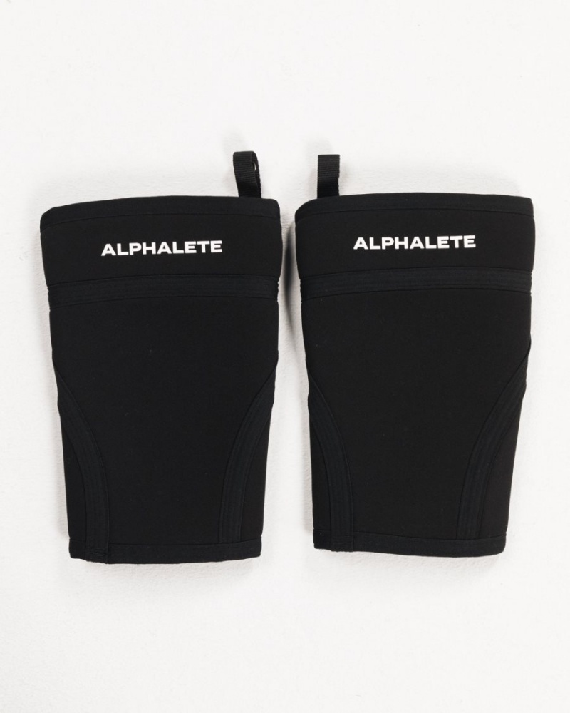 Accesorios Alphalete Knee Sleeves Hombre Negras | VQUGZE-834