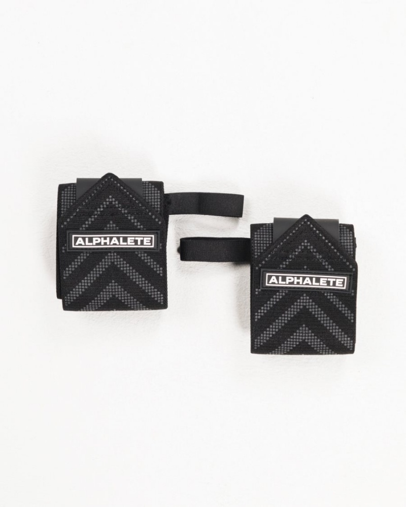 Accesorios Alphalete Wrist Wraps Mujer Negras | IZCGFT-260