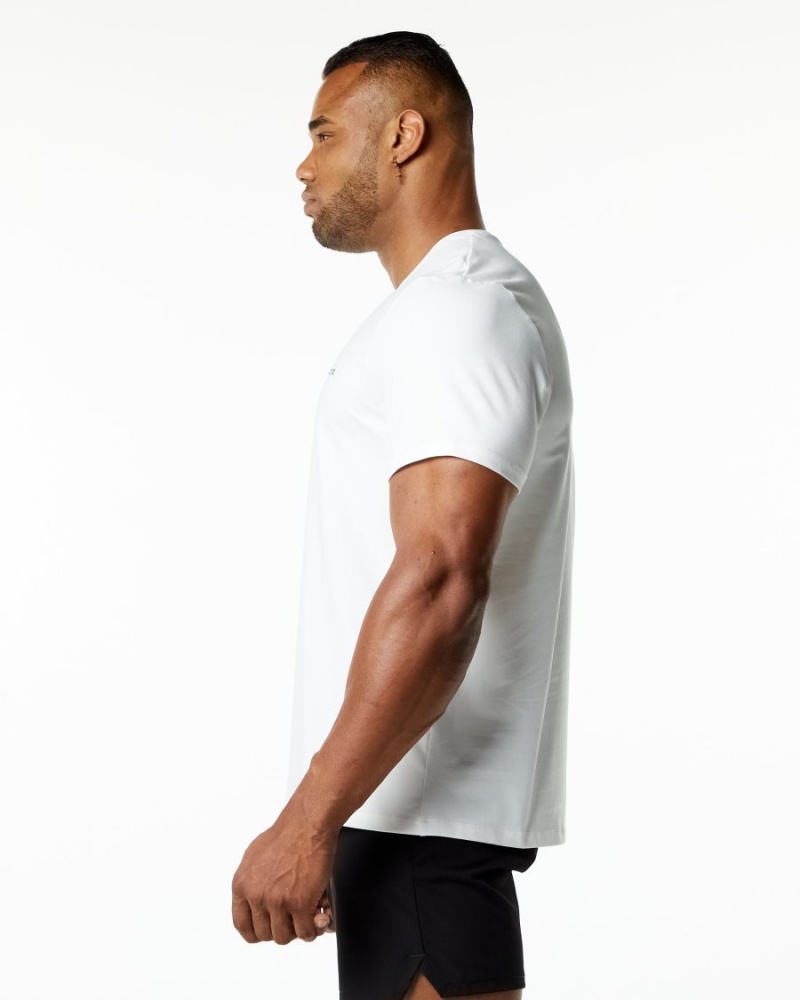 Camisas Alphalete Classic Tee Hombre Blancas | WEXGVN-085