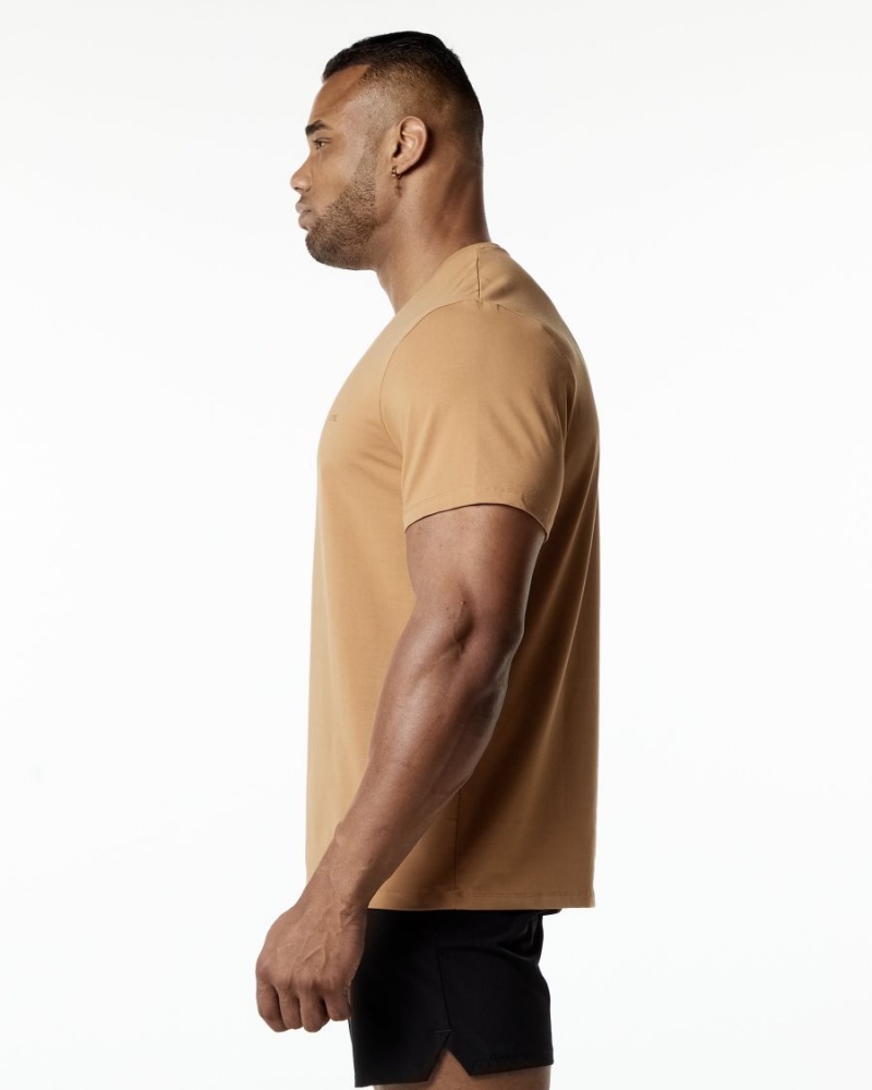 Camisas Alphalete Classic Tee Hombre Rust | LZUJKB-729