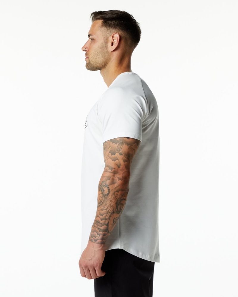 Camisas Alphalete Dynasty Tee Hombre Blancas | VCWDXU-241