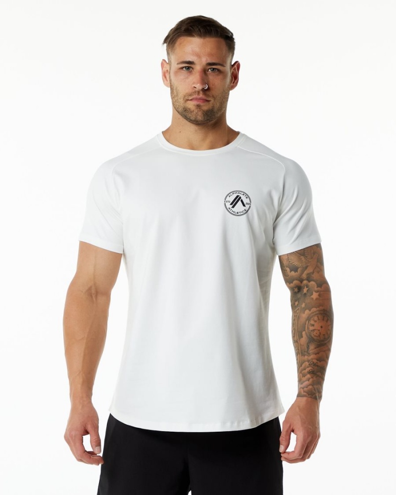 Camisas Alphalete Dynasty Tee Hombre Blancas | VCWDXU-241