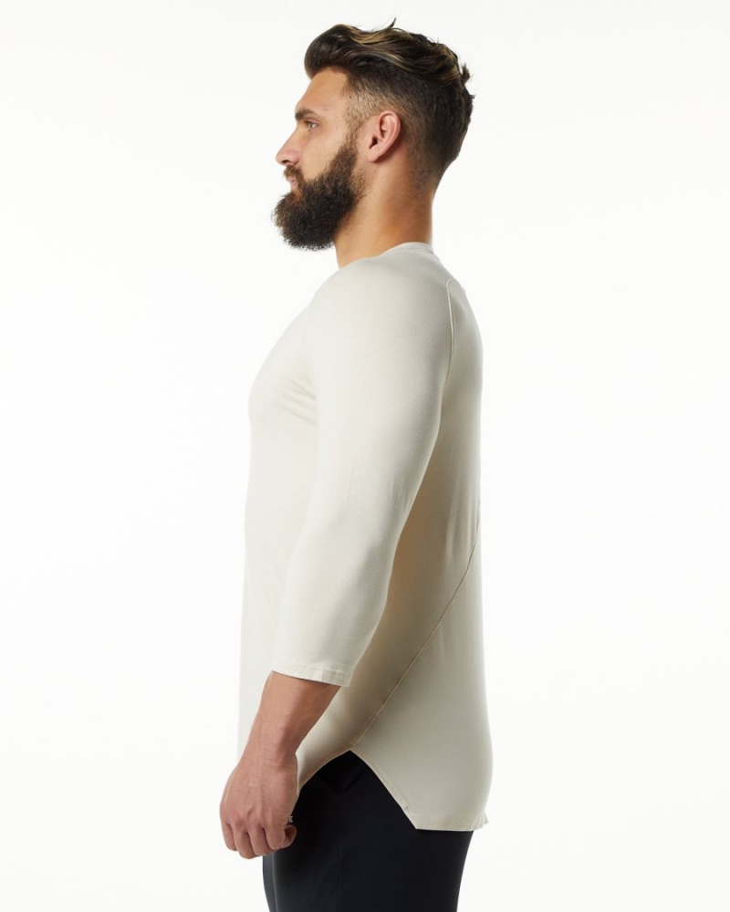 Camisas Alphalete Evo 3/4 Sleeve Tee Hombre Sahara | DYBSOW-164