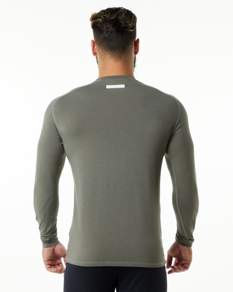 Camisas Alphalete Evo Epaulette Tee Hombre Gris | CAEYTP-765