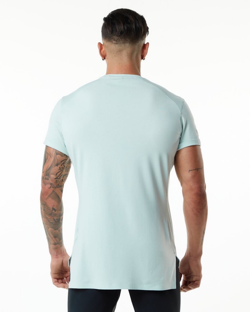 Camisas Alphalete Evo Pocket Tee Hombre Azules | XAYZBD-948