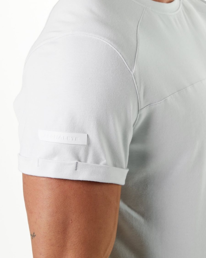 Camisas Alphalete Evo Pocket Tee Hombre Blancas | AKNFUX-235