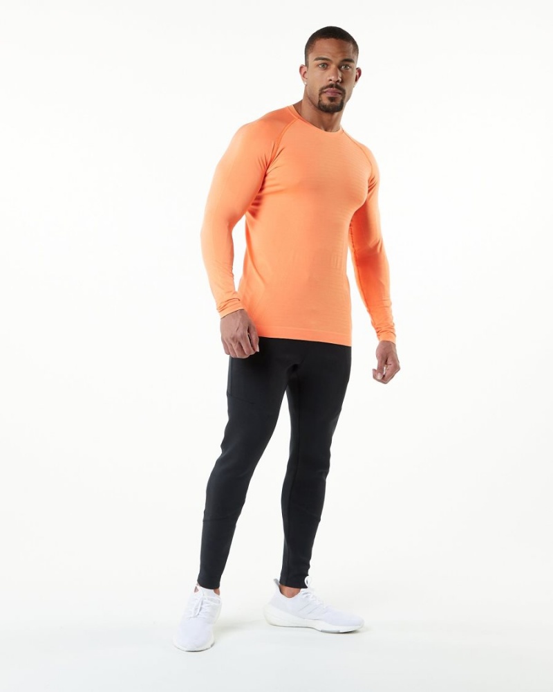 Camisas Alphalete Hero Long Sleeve Tee Hombre Faded Day Tripper | LISZEH-230