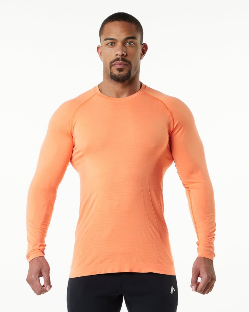 Camisas Alphalete Hero Long Sleeve Tee Hombre Faded Day Tripper | LISZEH-230