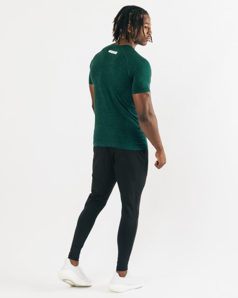 Camisas Alphalete Hero Tee Hombre Darkest Pine | JQSLVA-564