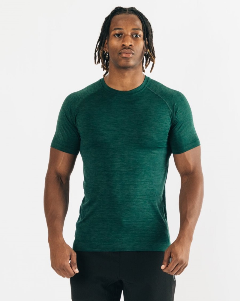 Camisas Alphalete Hero Tee Hombre Darkest Pine | JQSLVA-564