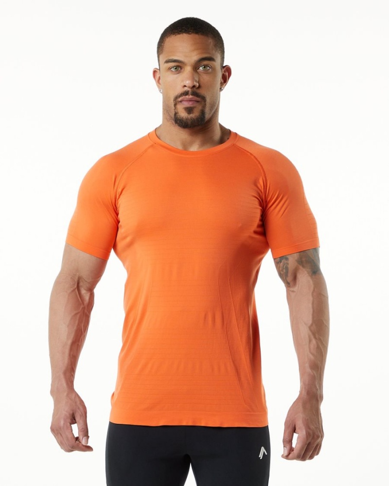 Camisas Alphalete Hero Tee Hombre Faded Strawberry | JAVNQU-714