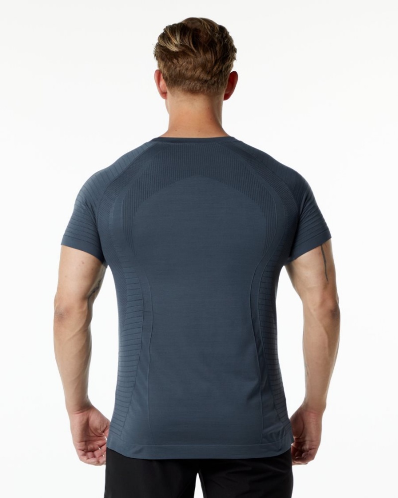 Camisas Alphalete Ozone Tee Hombre Carbon | ANZLXH-683