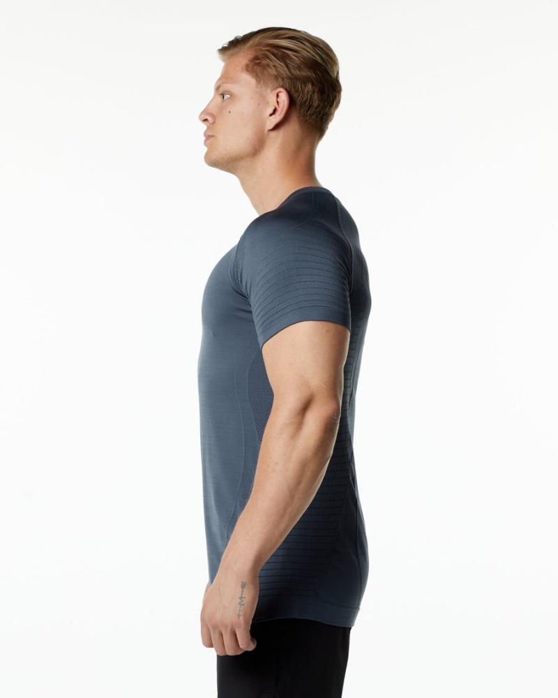 Camisas Alphalete Ozone Tee Hombre Carbon | ANZLXH-683