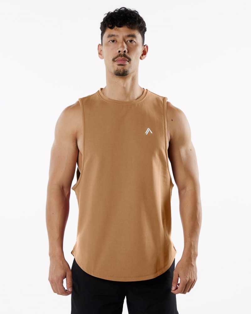 Camiseta Tirantes Alphalete Dynasty Tank Hombre Rust | QAHWBP-517