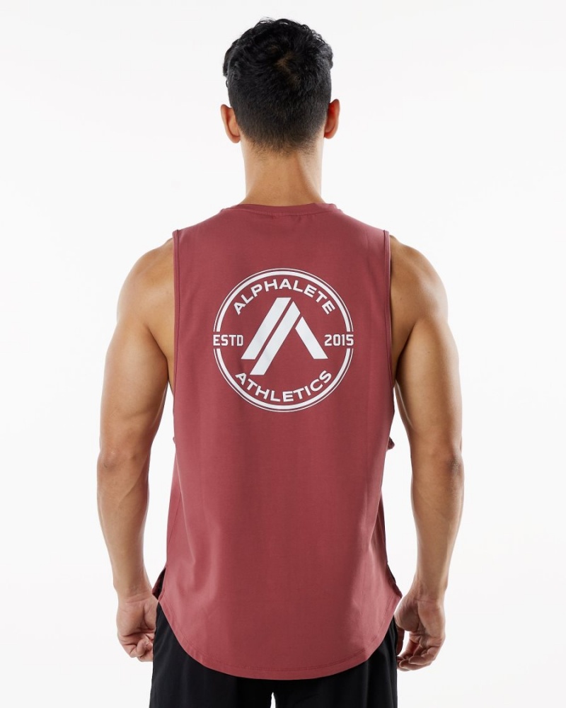 Camiseta Tirantes Alphalete Dynasty Tank Hombre Gingerbread | IYHTKS-906