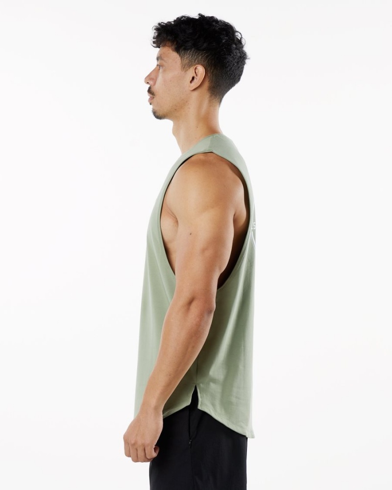 Camiseta Tirantes Alphalete Dynasty Tank Hombre Sage | ZFANVO-387