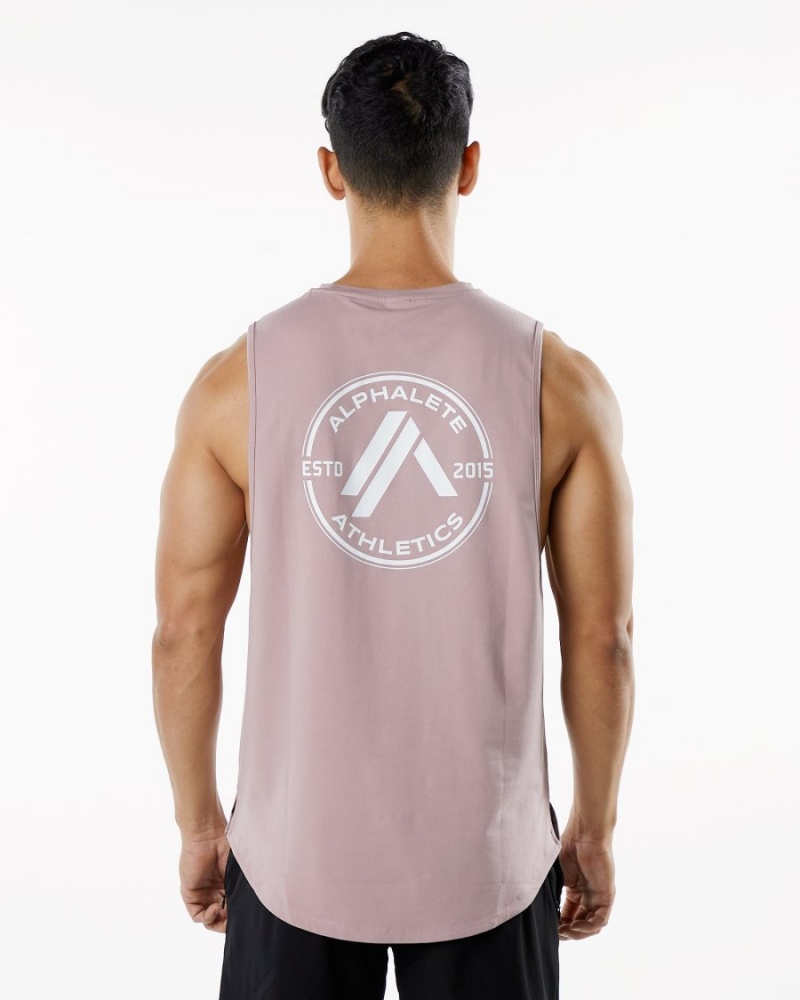 Camiseta Tirantes Alphalete Dynasty Tank Hombre Mauve | VNSLEB-805