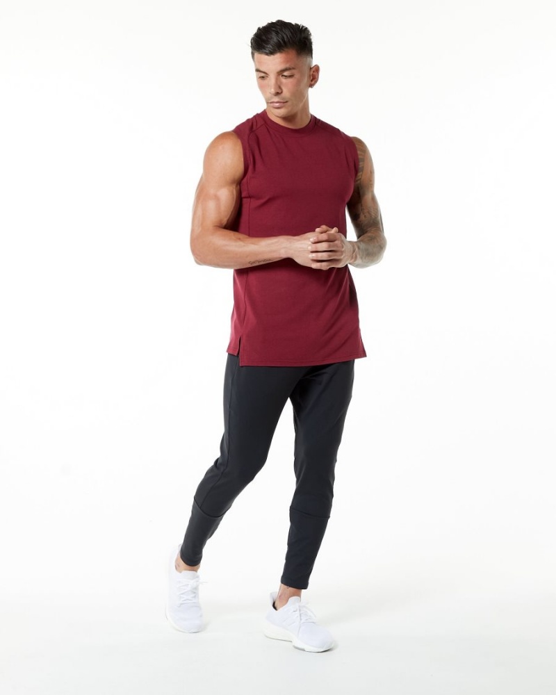 Camiseta Tirantes Alphalete Evo Tank Hombre Rojas | JXSEKF-194