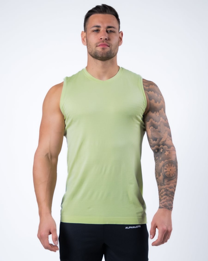 Camiseta Tirantes Alphalete Hero Tank Hombre Frozen Spring | IJKFDY-576