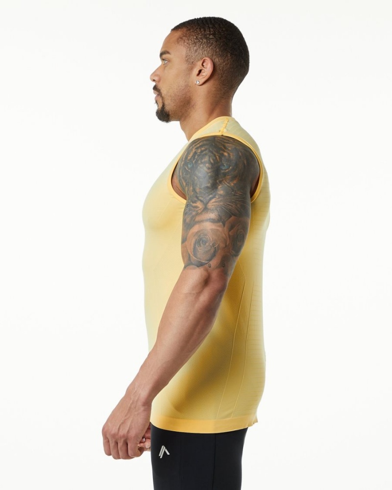 Camiseta Tirantes Alphalete Hero Tank Hombre Faded Honey | NMIWEP-586