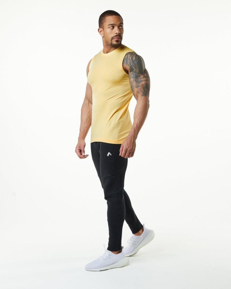 Camiseta Tirantes Alphalete Hero Tank Hombre Faded Honey | NMIWEP-586