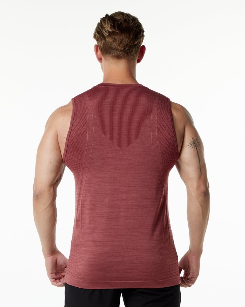 Camiseta Tirantes Alphalete Ozone Tank Hombre Gingerbread | DEUSIJ-980