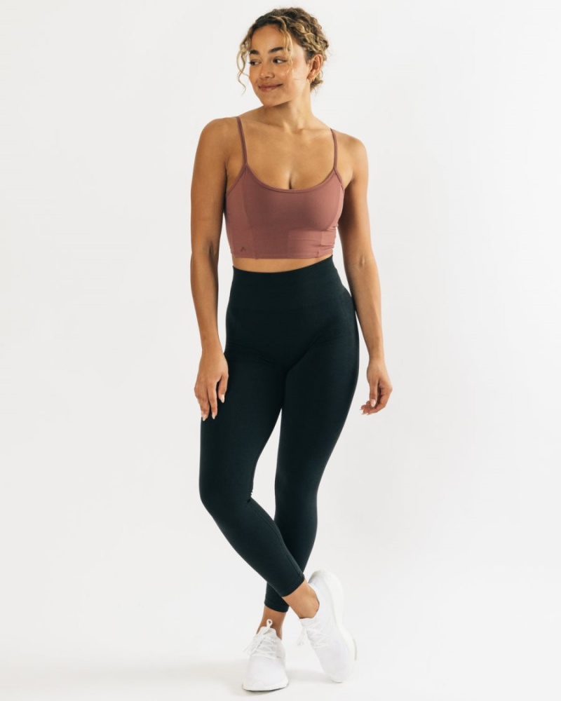 Camiseta sin Manga Alphalete Ultrasoft Allure Tank Mujer Mauve | EYMCZX-562