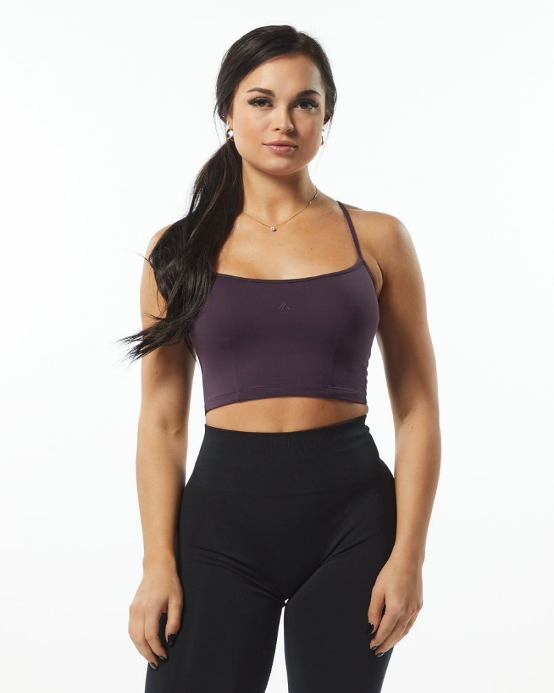 Camiseta sin Manga Alphalete Ultrasoft Camisole Tank Mujer Moradas | URMQVA-186