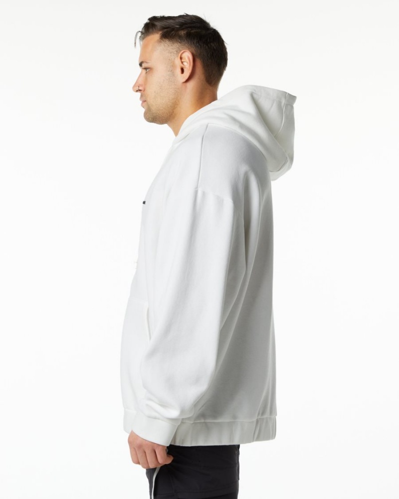 Chaquetas Alphalete Classic Full-Zip Jacket Hombre Blancas | PYNKXV-174