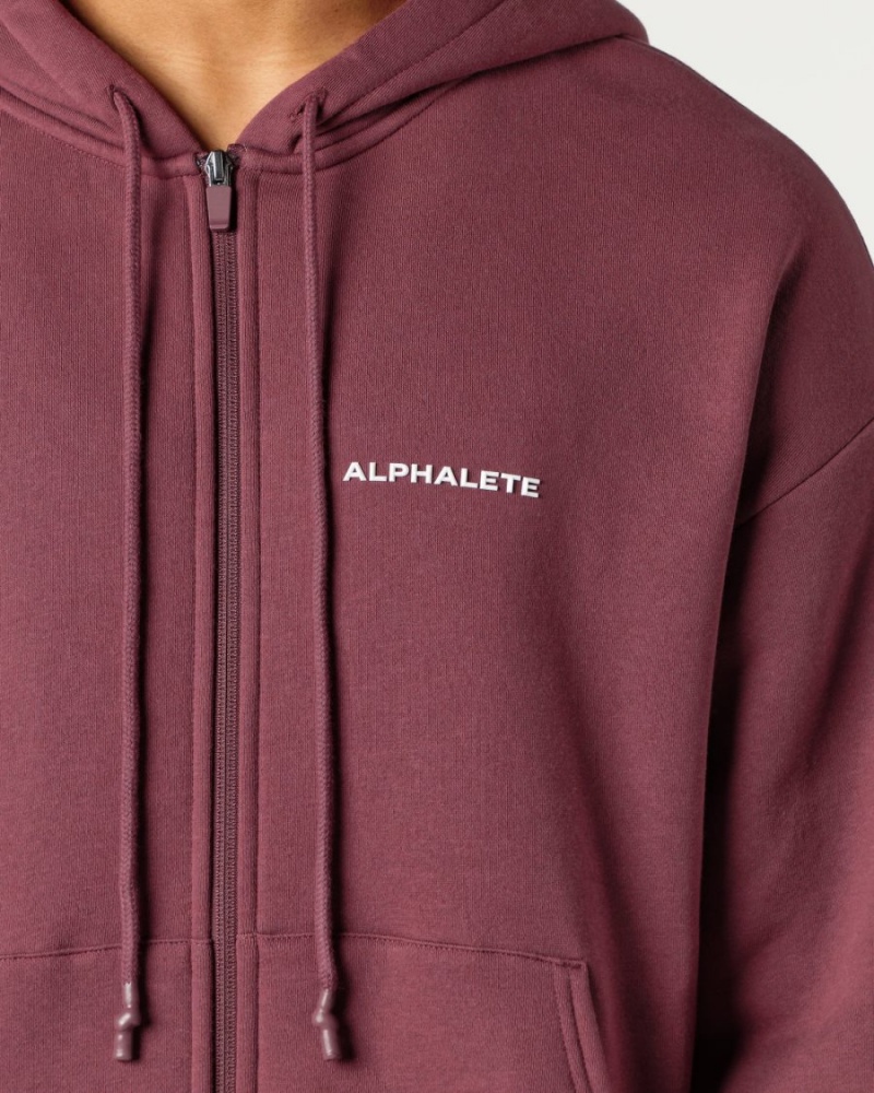 Chaquetas Alphalete Classic Full-Zip Jacket Hombre Autumn | AUPOHF-349